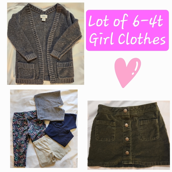 Kids- Girls 4T Clothes Lot/6 pieces - Picture 1 of 10